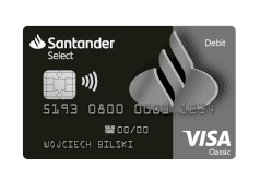 Santander karta debit vip