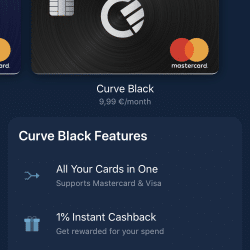 Zakładanie konta Curve: Wybór karty - Karta Curve Black