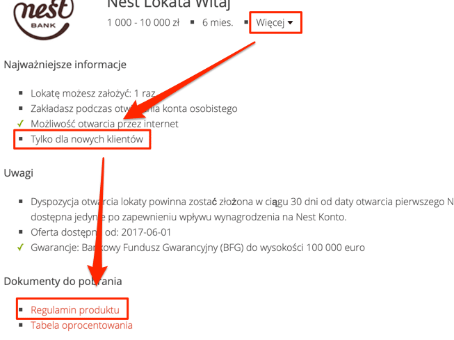 Lokata dla nowych klinetów